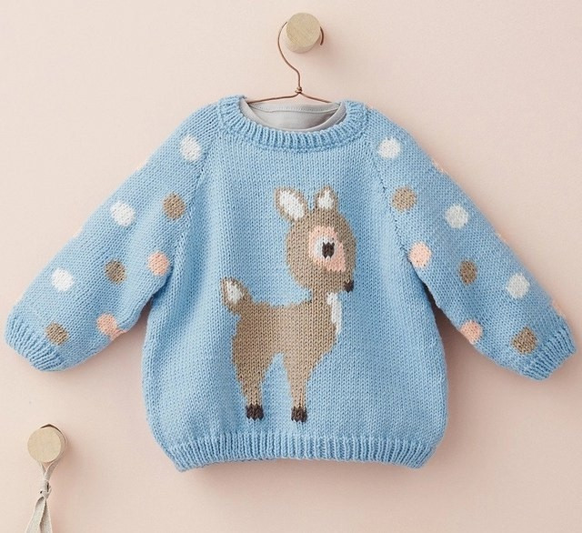 Детский джемпер спицами