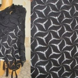 Палантин "Грация", вяжем крючком