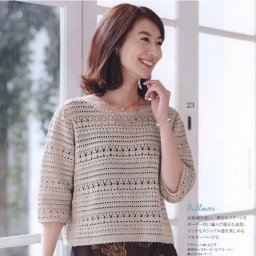 Ажурный пуловер крючком - украшение для гардероба