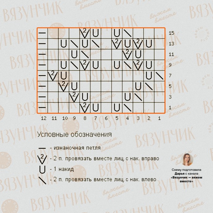 Ажурный топ спицами Ажурный топ спицами