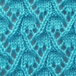 Ажурный узор спицами