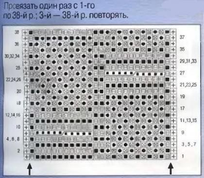 Необычный узор спицами Необычный узор спицами
