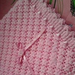 Объёмный узор для вязаного пледика