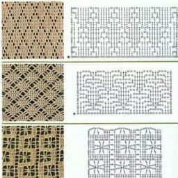 Подборка узоров крючком