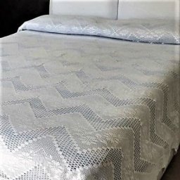 Покрывало в филейной технике