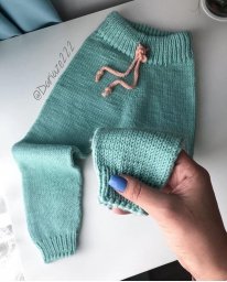 Детские штанишки спицами
