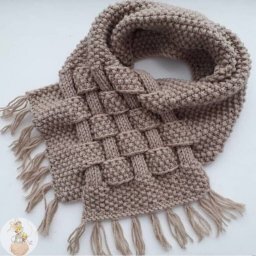 Стильный снуд спицами