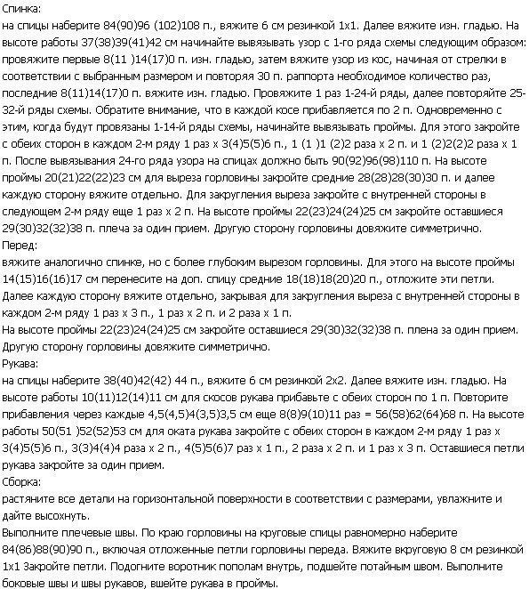 Теплый мужской свитер, связанный спицами Теплый мужской свитер, связанный спицами