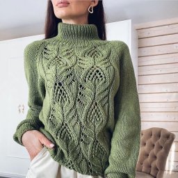 Узор для свитера, вяжем спицами