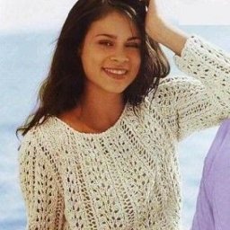 Джемпер из хлопковой пряжи