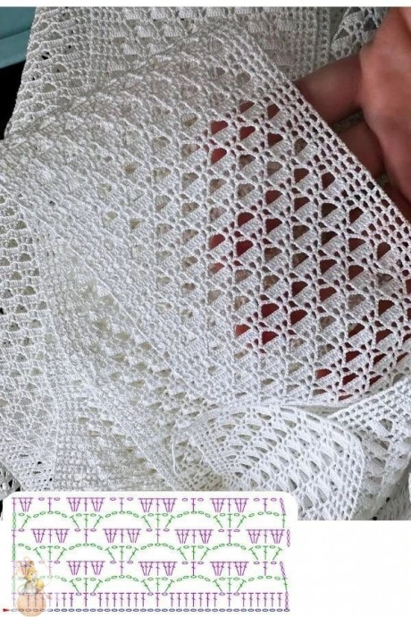 Схeмa вязaния paкушeк кpючкoм