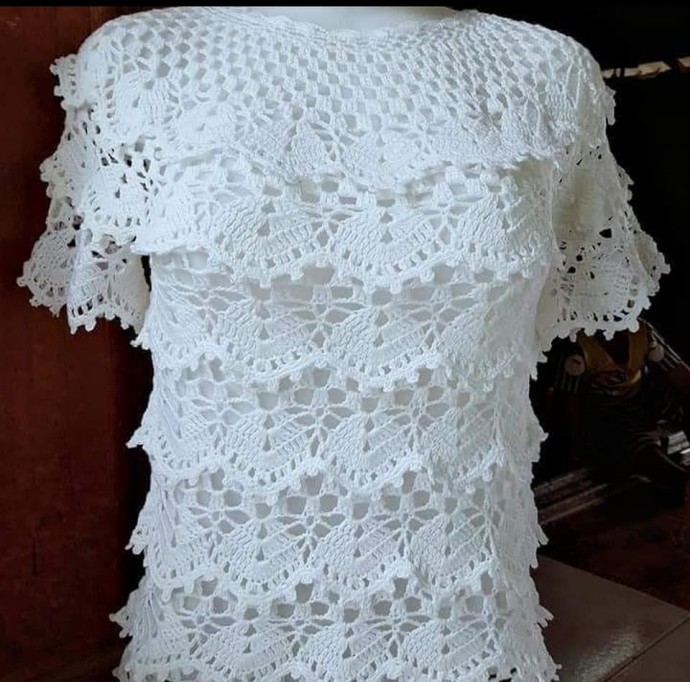 Красивый узор для ажурной кофточки Красивый узор для ажурной кофточки