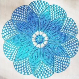 Круглая салфетка крючком