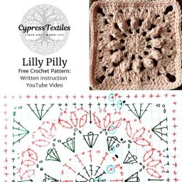 Квадратные мотивы крючком