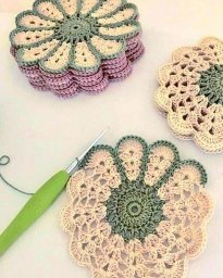 Подставки под горячее, вяжем крючком