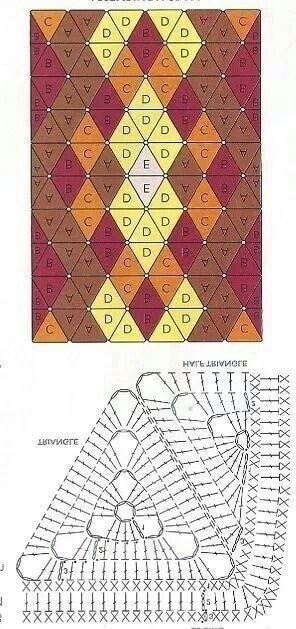 Треугольные мотивы крючком