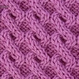 Вяжем узор с плотными жгутиками