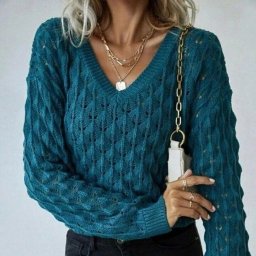 Интересный узор для пуловера спицами