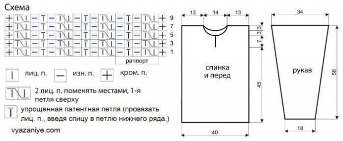 Изумрудный пуловер спицами Изумрудный пуловер спицами