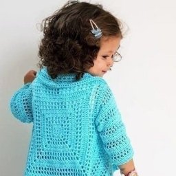 Мотив для детского жакета крючком