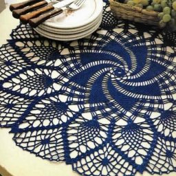 Нежная салфетка, вяжем крючком