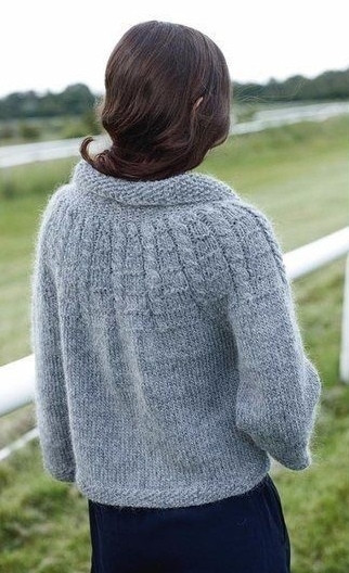 Короткий шерстяной жакет