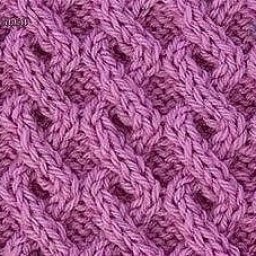 Узор из объемных жгутов