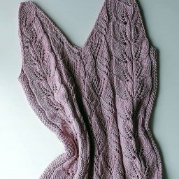 Летний ажурный топ спицами