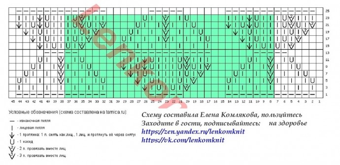 Джемпер спицами с ажурным узором на рукавах