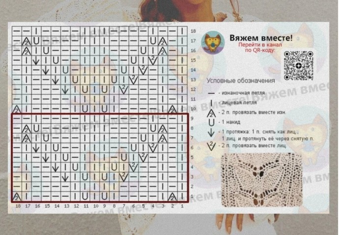 Джемпер спицами узором, похожим на бабочки