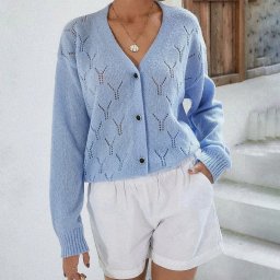 Эффектный узор спицами