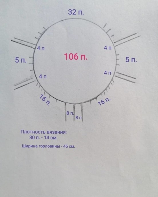 Французская кофточка спицами