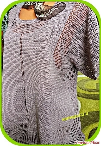 Туника крючком с имитацией жилета Туника крючком с имитацией жилета