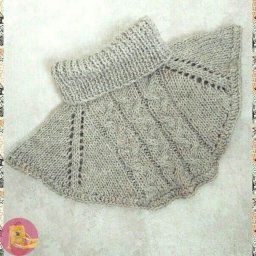 Вяжем серую манишку