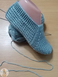 Эластичные следки спицами