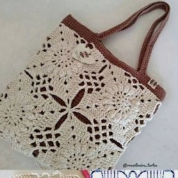 Сумка из мотивов, вяжем крючком