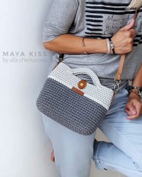 Стильная сумка крючком