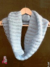 Узор для снуда спицами