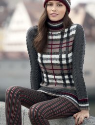 Свитер в шотландскую клетку