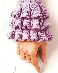 Воротник и манжеты "маленькие колокольчики"