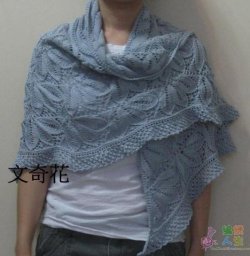 Интересный узор для шали и шарфа