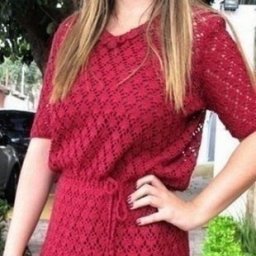 Яркое платье крючком