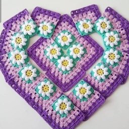 Красивый мотив для вязания крючком