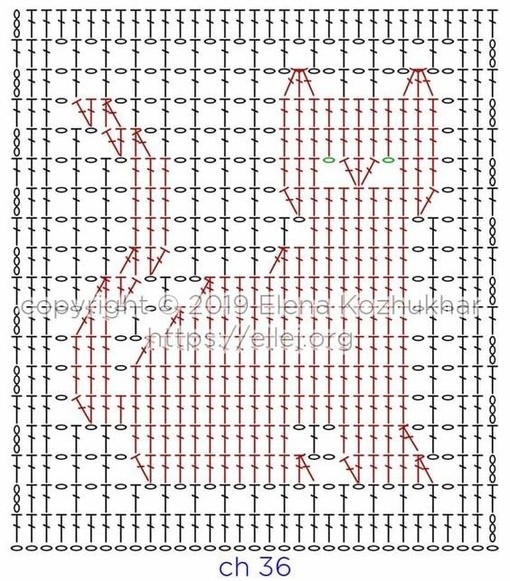 Мотивы с котиками филейным вязанием крючком
