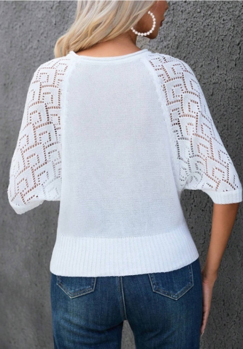 Белоснежный пуловер, новинка китайского онлайн-магазина Shein