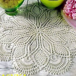 Ажурная салфетка крючком