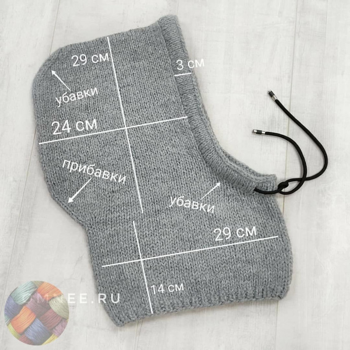 Вяжем капор спицами