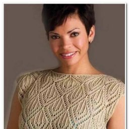 Красивая ажурная туника, вяжем спицами