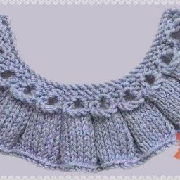 Красивая оборка, вяжем спицами