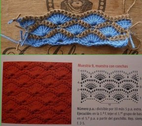 Подборка узоров крючком